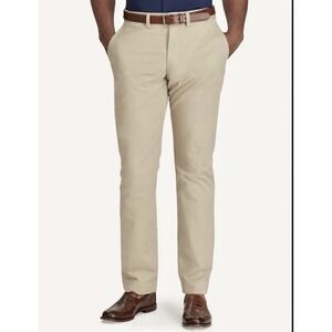 Polo Ralph Lauren Men's 42x30 Khaki Stretch Chino Pants Straight Fit